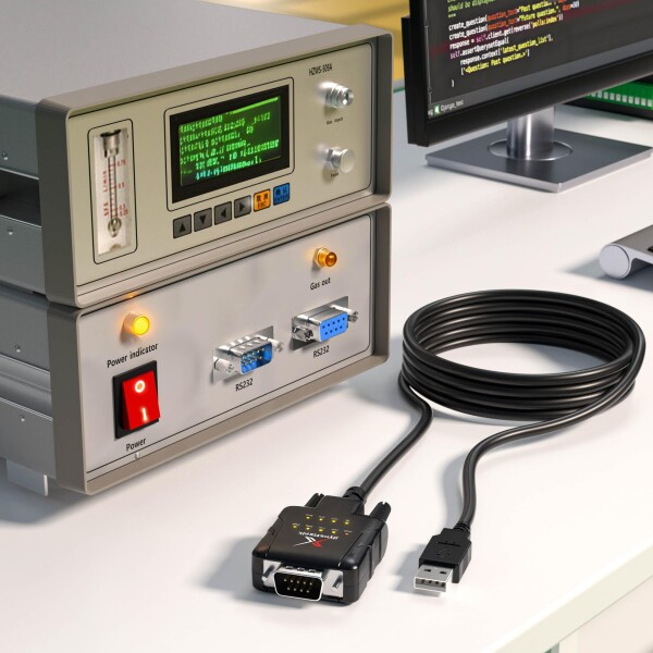 dynattenik FTDI USBシリアルアダプター ESD保護 & 9信号LED搭載 ? 産業用RS232コンバーター ? PC/Mac/Linux対応 ? 機械制御・自動化・開発用_3