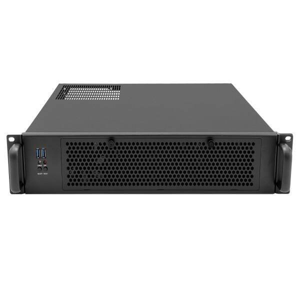 IPCHASSIS MicroATX | Mini-ITX 2U ラックマウント産業用コンピュータケース | サーバーシャーシ | 取り外し可能なクイッククリーンフィルター | 最大6x3.5 HDD | USB3.0