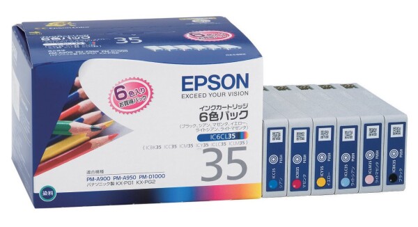 エプソン 純正 インクカートリッジ 色エンピツ IC6CL35 6色パック