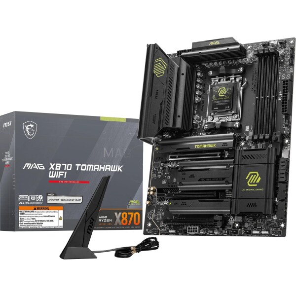 MSI MAG X870 トマホーク WiFi AM5 DDR5 8400MHZ(OC) USB4 4X M.2 HDMI 5G LAN WiFi 7 RGB ATX