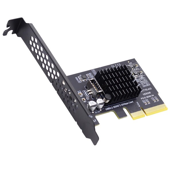 20Gbps USB 3.2 Gen2 Type-E IDC フロントパネルソケットから PCI-E 4X Express カードアダプター ASM3242 チップセット、デスクトップマザーボード用