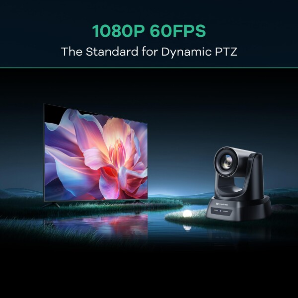 TONGVEO PTZウェブ会議カメラ AIオートトラッキング 12倍光学ズーム 1080P/60fps HDMI/USB3.0対応 会議室向けウェブカメラ (Zoom、YouTube、OBSなどに対応)_4