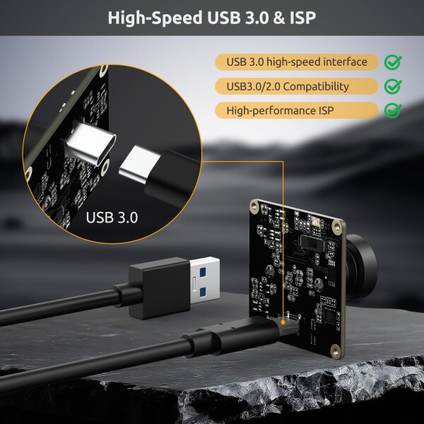 InnoMaker USB 3.0 UVCカメラモジュール IMX415センサー搭載 4K@30FPS & 1080P@60FPS プラグアンドプレイ Windows/Linux/Mac/Android/Raspberry Pi/Jetson Nano/ARMボード対応_2