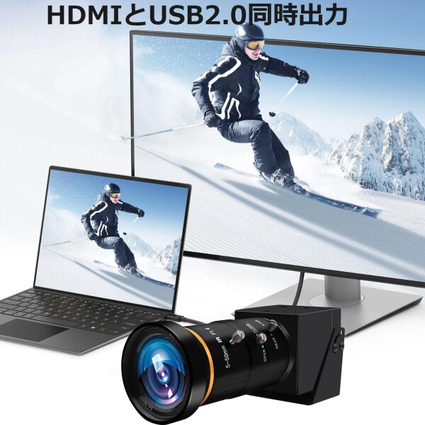 HDMI USB Camera 4K 60FPS ウェブカム USB3.0 10倍光学ズーム 5-50mmマニュアルフォーカスズームカメラ 2倍デジタルズーム ウェブカム パソコンカメラ ストリーミング ウェブカム ビデオ会議/授業_2