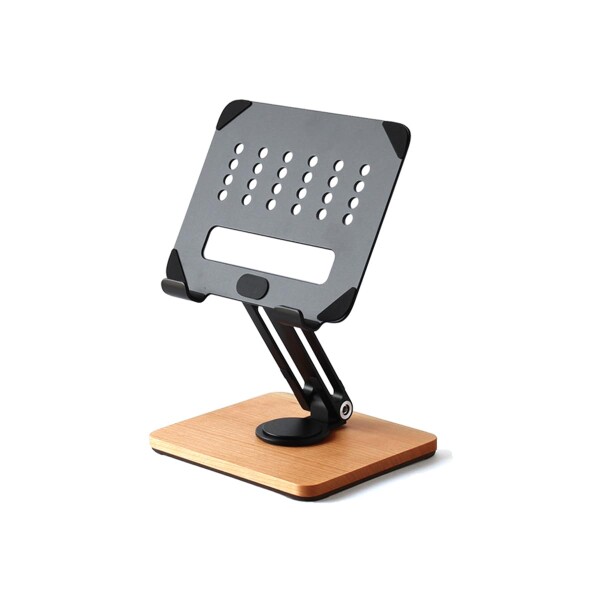 「Tablet Stand Adjustable」角度調整ができる折り畳み式タブレットスタンド (チェリー)