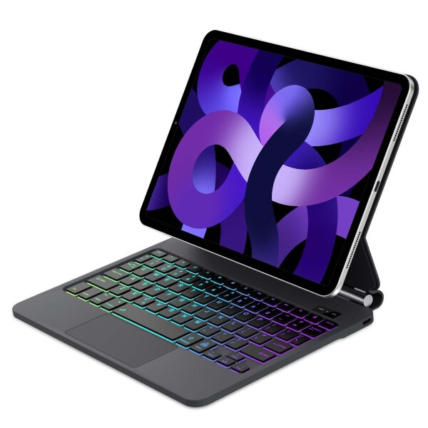 マジックキーボード iPad Air 11インチ（M3 2025 M2 2024）iPad Air 第7世代/第6世代/第5世代/第4世代ケースキーボ ード タッチパネル搭載 マルチタッチ フローティングデザイン バックライト付き