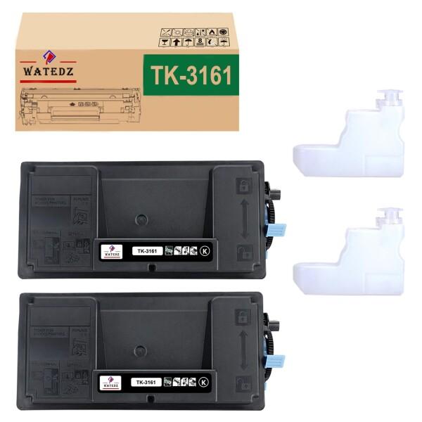 WATEDZ 京セラ用 TK-3161 大容量版 互換トナーカートリッジ 「2パック ブラック」 対応機種：ECOSYS P3145dn P3045dn M3645idn 国際規格ISO9001認証工場生産