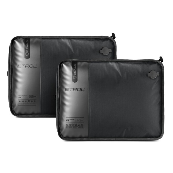旅行用TPU真空バッグ、70Dナイロン再利用可能圧縮バッグ、IP67防水ジッパー付き、衣類用圧縮パッキングキューブ、荷物とバックパック用の省スペースバッグ (フルオープン、2個)