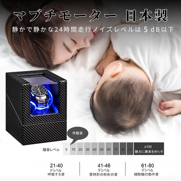 EUNOMIAワインディングマシーン（1本巻き） ウォッチワインダー 自動巻き時計ワインディングマシーン 日本製 マブチモーター 設計 新型の腕時計自動巻き上げ機、高級PU皮質、男女の腕時_2