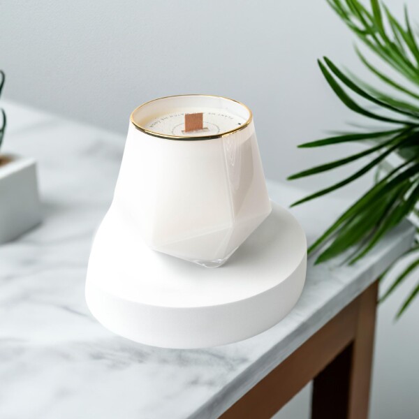 No Label Candle Company アロマキャンドル -community- 510g（約100時間） ココナッツソイワックス 木芯（ウッドウィック） ムスク サンダルウッド マホガニーシア 天然植物由来 ギフト・インテリ_1