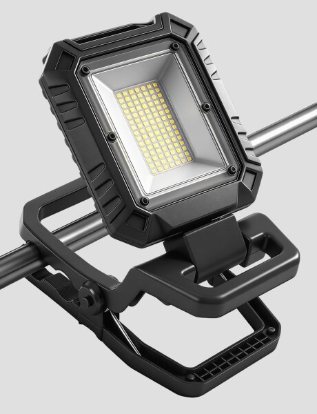 Temilar LED投光器 充電式ワークライト 50W 2段階調光 屋外 作業ライト クリップライト 省エネ 360°回転 IP65 夜釣り アウトドア キャンプ用 停電対策 防災 6,540円