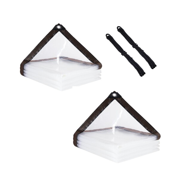 VOLA MANNER 防水シート 透明 ビニールシート 屋外 庭用防水シート 厚手 3x4m*2個 6,045円