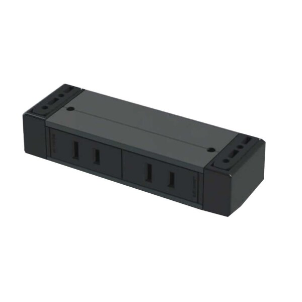 プラパート カセット式コンセント 石黒製作所 g001-2-ee-b 2口タイプ 電源+電源 黒 1個