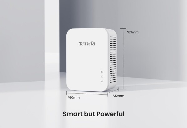 Tenda AV1000 1ポートギガビット電力線アダプタ、最大1000Mbps（PH3
