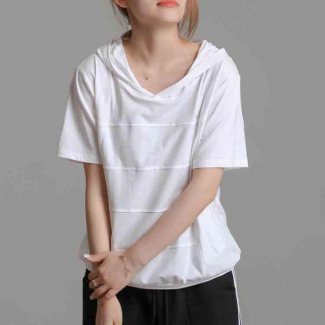 送料無料 全3色 5サイズ フード付き半袖tシャツ 夏服 パーカー レディース プルパーカー ライトスウェット プルオーバー の通販はau Pay マーケット ｓｕｎｆｌｏｗｅｒ
