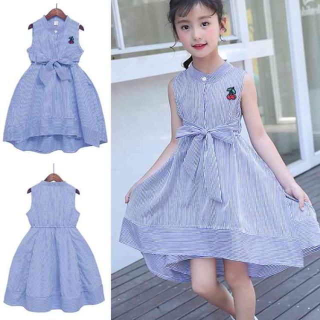 ワンピース 女の子 可愛い 親子お揃い ストライプ 縦縞 子供服 お姫様スカート 110 160cmの通販はau Pay マーケット ｓｕｎｆｌｏｗｅｒ