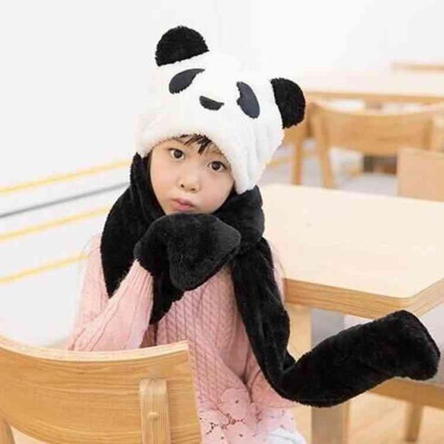3点セット アニマル帽子 マフラー 手袋 うさぎ帽子 パンダ帽子 ジュニア フード付きマフラー 耳付きマフラー 動物 もこもこの通販はau Pay マーケット ｓｕｎｆｌｏｗｅｒ