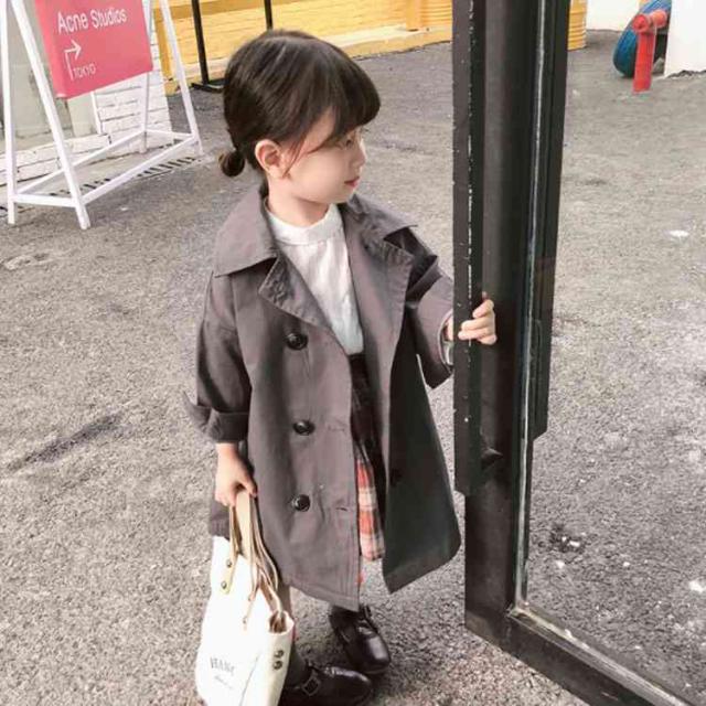 キッズ スプリングコート 女の子 ゆったり ロングコート 子供用 トレンチコート レトロ 女児 アウター 春秋物 コート ジュニの通販はau Pay マーケット ｓｕｎｆｌｏｗｅｒ