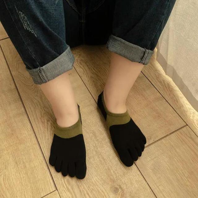 メンズ 5本指ソックス 五本指靴下 5足セット 浅履き 見えない 脱げない 抗菌防臭 ショートソックス 綿 薄手 夏 吸汗通気 男性用 おしゃれの通販はau Pay マーケット にゃニャオ