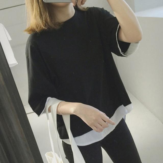 送料無料 Tシャツ 半袖 パーカー ブラウス トレーナー半袖 レディース トップス 原宿風 ビッグtシャツ レイヤードの通販はau Pay マーケット ｓｕｎｆｌｏｗｅｒ