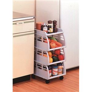 送料無料 キッチン収納 収納棚 3段 約290 365 623mm キャスター付き フリーストッカー3p キッチン 台所 リビング 生活用品の通販はau Pay マーケット イーグルアイau Wowma 店