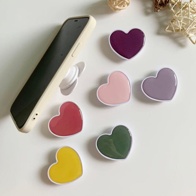送料無料 スマホグリップ 可愛い ハート型 グリップスタンド スマホリング スマホスタンド 落下防止 スマホホルダー コード収納 バンカーの通販はau Pay マーケット 華やか