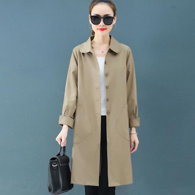 全4色 5サイズ ステンカラーコート スプリングコート レディース ロングコート トレンチコート 長袖 ゆったり ポケット付き お洒落 カの通販はau Pay マーケット 華やか