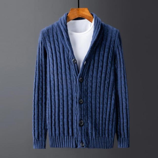 カーディガン メンズ 厚手 ショールカラー 大きいサイズ コットン ざっくりニット セーター ボタン付き ニットカーディガン カジュアル の通販はau Pay マーケット 華やか
