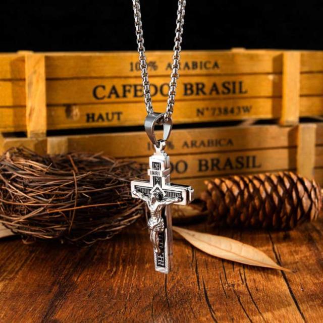 キリスト ネックレス 十字架 ネックレス ビンテージ風 クロス ネックレス メンズ おしゃれ ステンレス ネックレス シンプル チェーン ネの通販はau Pay マーケット 華やか