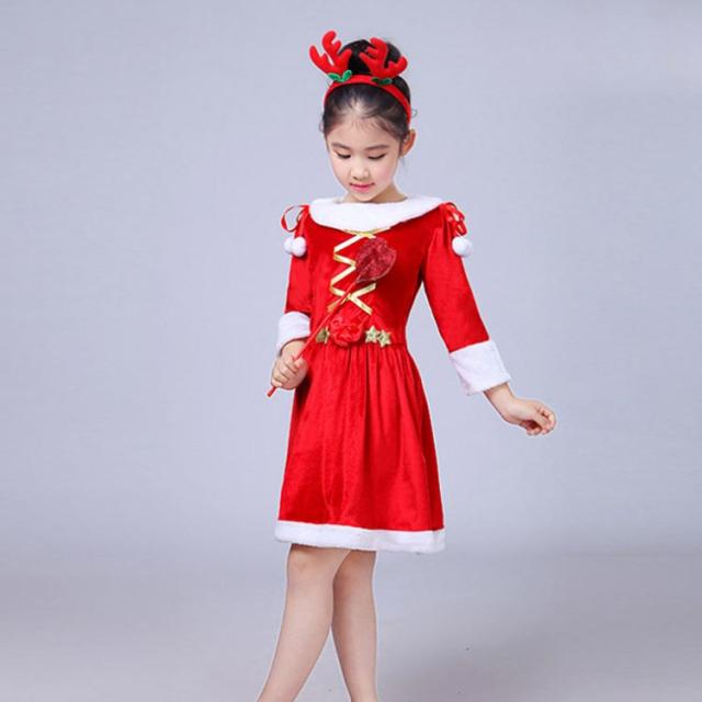 送料無料 女の子 ワンピース サンタ服 サンタ クリスマス 衣装 コスプレ 仮装 子供服 子供用 キッズ サンタ コスプレ クリスマス コスチの通販はau Pay マーケット 華やか