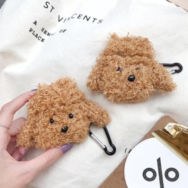 送料無料 可愛い トイプードル Airpods Airpodspro ケース カバー カラビナ付き アップル イヤホン 収納ケース ワンちゃん 犬 Airpods ケの通販はau Pay マーケット 華やか