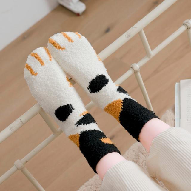 ネコ柄 ルームソックス あったか 靴下 3足セット 防寒 秋冬 猫 モコモコ 靴下 もこもこ 靴下 あったか 冬 レディース ふわふわ もこもこ の通販はau Pay マーケット 華やか