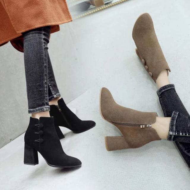 全3色 2種類 8サイズ ブーティー レディース ブーティ ラウンドトゥ ショートブーツ ブーツ サイドジップ 痛くない 歩きやすい 防滑 の通販はau Pay マーケット 華やか