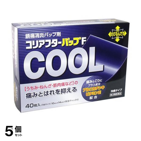 【第３類医薬品】5個セット クーポン有 コリアフタ—パップF 40枚
