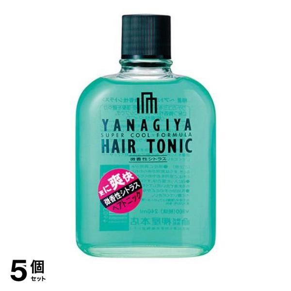 5個セット柳屋 ヘアトニック 微香性 シトラス 240mL