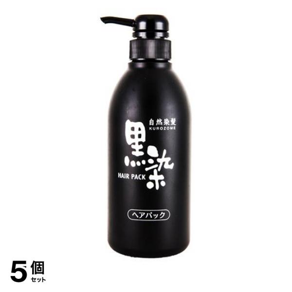 5個セット クーポン有 黒ばら本舗 黒染ヘアパック 500mL (ポンプタイプ)