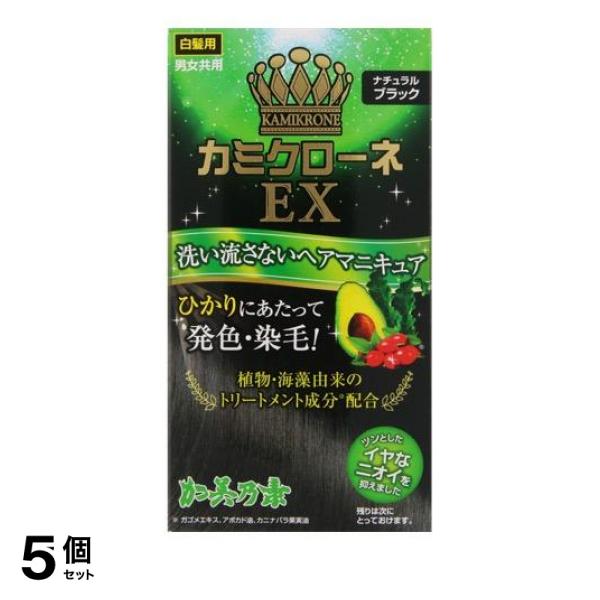 5個セット クーポン有 カミクローネEX ナチュラルブラック 80mL