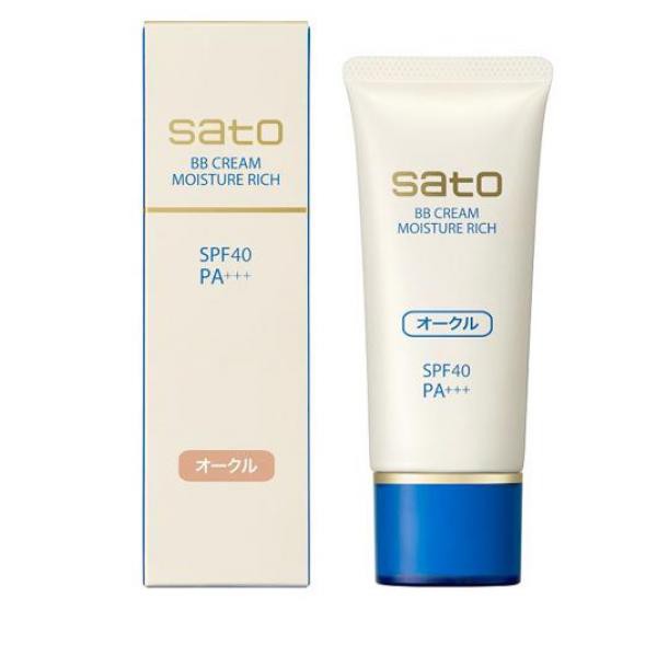 クーポン有 サトウ BBクリーム モイスチュアリッチ オークル 40g 日焼け止め 美容液 化粧下地 ファンデーション コンシーラー(定形外郵便での配送)の通販は