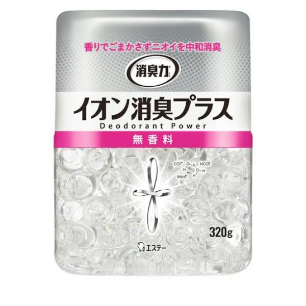 クーポン有 消臭力 クリアビーズ イオン消臭プラス 無香料 320g (本体)