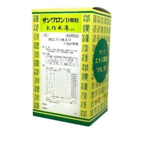 指定第２類医薬品 〔106〕サンワロンD顆粒(大防風湯) 90包の通販は