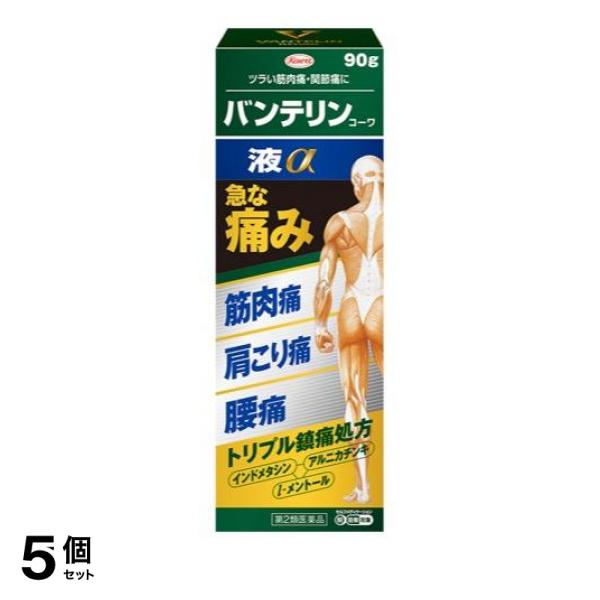 【第２類飲み薬】5個仕かける 引き換え証有 バンテリンコーワ液α 90g