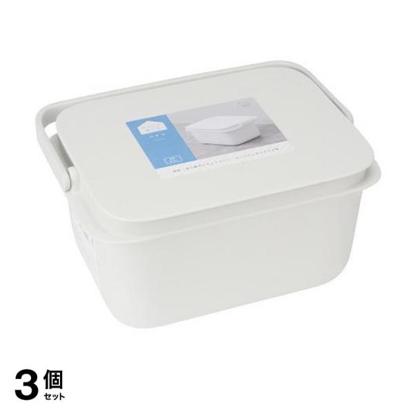 3個セット クーポン有 マーナ フタ付きバケツ W627W ホワイト 5Lの通販は