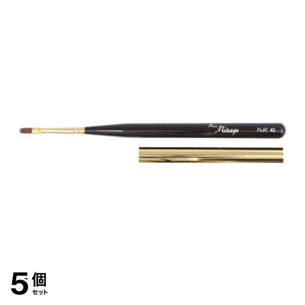 5個セット クーポン有 Miss Mirage(ミスミラージュ) ジェルブラシ フラット2号(キャップ付き)  1本入(定形外郵便での配送)