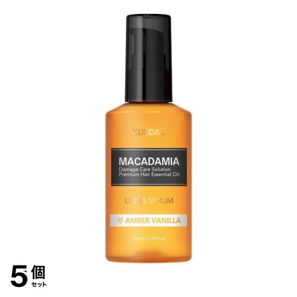 5個セット クーポン有 KUNDAL(クンダル) ウルトラヘアセラム アンバーバニラ 100mLの通販は