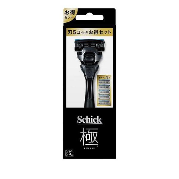 Schick(シック) 極(キワミ) コンボパック ホルダー(刃付き) 替刃4コ 1