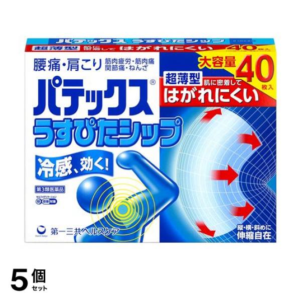 【第３類飲み薬】5個仕かける 引き換え証有 パテックスうすぴた舟・船 大収容能力 40枚入