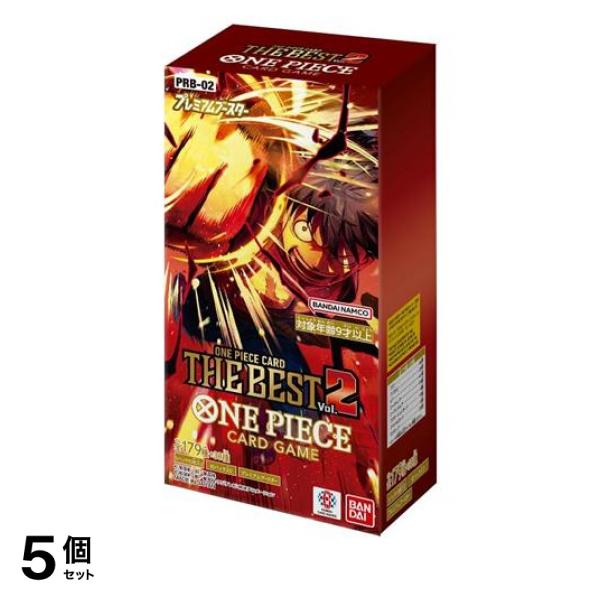 ワンピースカード　プレミアムブースター　ザベスト　5 box　テープ付き ボーナスパック 5パック ストレージボックスセット ワンピースカード