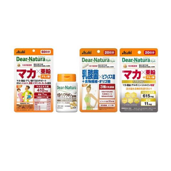 クーポン有 ディアナチュラスタイル マカ×亜鉛＋アミノ酸 60日分＆大豆イソフラボン30日分＆乳酸菌×ビフィズス菌20日分＆ストロングマカ×亜鉛20日分