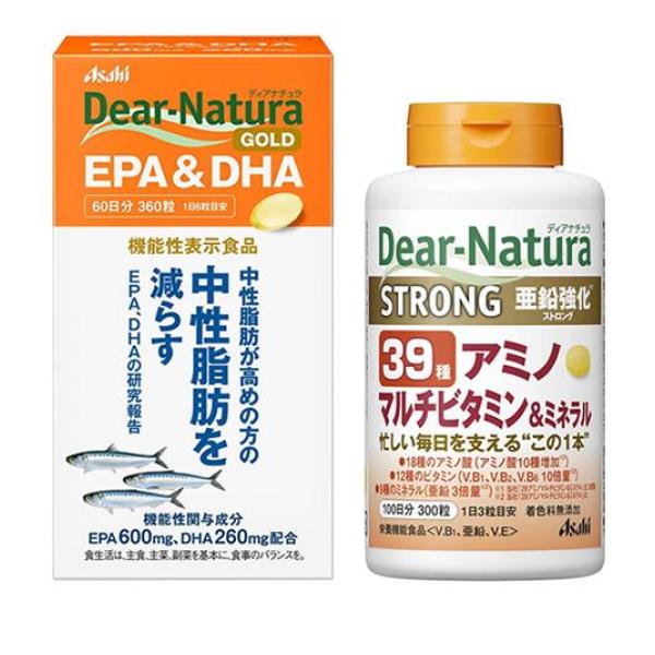 クーポン有 ディアナチュラゴールド EPA＆DHA 360粒 ＆ストロング39アミノ マルチビタミン＆ミネラル 100日分 300粒