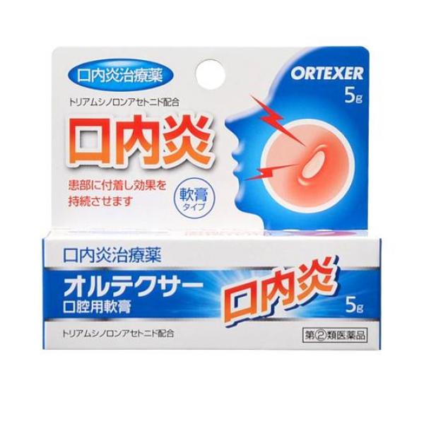 【指定第２類医薬品】クーポン有 オルテクサー口腔用軟膏 5g 口内炎 痛み 改善 市販薬(定形外郵便での配送)
